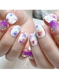 パープルフラワー☆