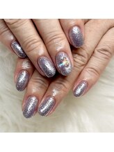 マイオティック ネイル(miotic nail)/ブルーラメワンカラー