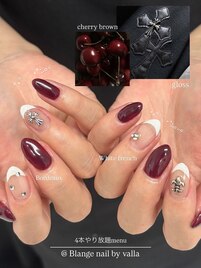 フレンチネイル/ボルドーネイル