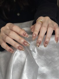 大人バレンタインネイル