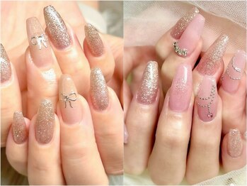 アールイー(Re:)の写真/長さだしジェルチップ★フィルイン対応◎【10本デザイン付きの長さだし ¥9800】スラッと美しい指先へ♪