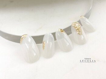 サロンドルクリア 銀座店(Salon de LUCULIA)/＃ニュアンス×ミラーネイル