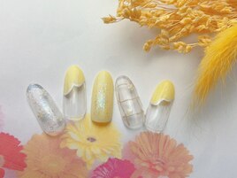 韓国っぽイエローネイル