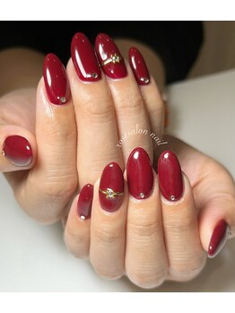 トータルビューティーローズ(Rose)/ボルドーネイル