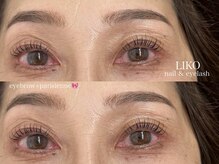 リコ(LIKO)/アイブロウ×パリジェンヌ♪