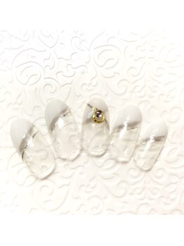 アイリッシュネイル 久屋大通店(Irish Nail)/斜めフレンチ