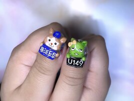 新宿３dネイル 野球ネイル