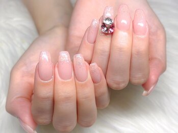 ローブセカンド(L'aube 2nd)/ジェル◆シンプルビジューネイル