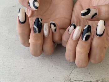 プラス サード(Plus 3rd)/モノトーンネイル　by marina.a