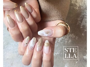 ステラ 川口店(Stella)の写真/色味,デザインを工夫してお洒落度◎ぷっくりアート,左右対称ネイル等も対応可!ミラー,マグネットも有り♪