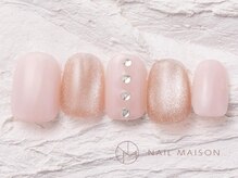 ネイルメゾン 渋谷店(NAIL MAISON)/ピンクマグストーン￥5800