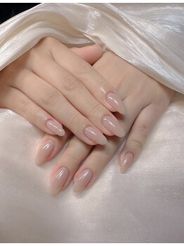 ユナニナサロン 上野店(unanina salon)の写真/オフィスにも普段使いにもぴったり♪シンプルなのに大人可愛い上品ワンカラーネイル☆

