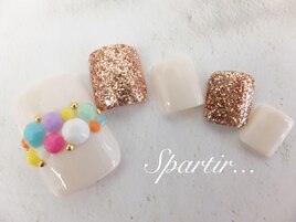 ガーリービジューネイル￥10420
