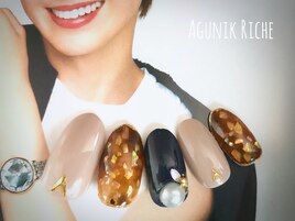 【べっ甲ネイル】