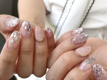 ニコルネイル(nicole nail)/paragel/glitter.