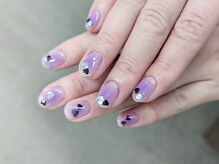 ネイルパキラ(nail pachira)/大人気☆黒ハートホロ