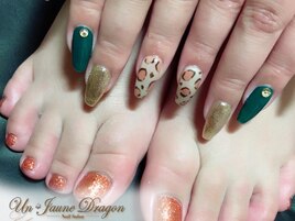 秋カラーネイル