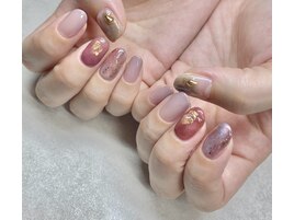 秋女子ネイル♪