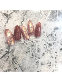 くすみピンクネイル