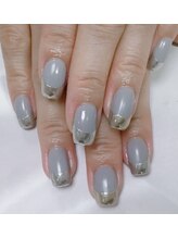 ネイルサロン ビューティーマジック 川口店/ミラーフレンチネイル