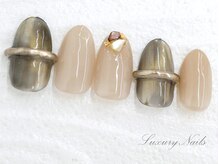 ラグジュアリーネイルズ オオミヤ(Luxury Nails Omiya)/ニュアンス*リングネイル