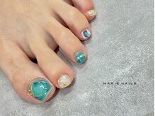 マリーネイルズ 表参道店(MARIE NAILS)/¥8,800 海デザイン　0801c
