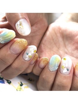 トータルサロン 白べぇーっ プラス/定額制トレンドネイル