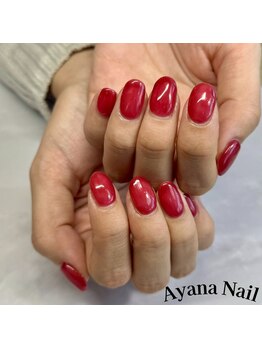 リファインネイル(refinenail)/赤ワンカラー/フィルイン