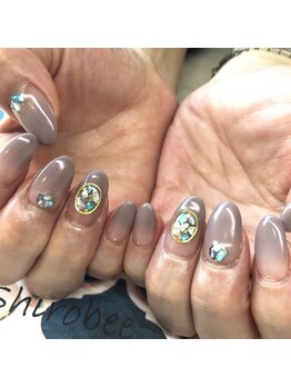 トータルサロン 白べぇーっ プラス/大人気!大人シェルネイル