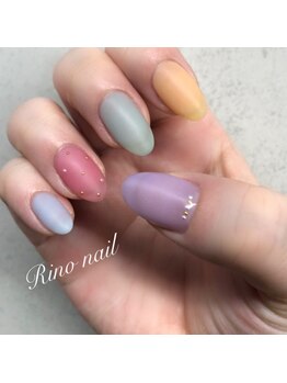 リノ ネイル(Rino nail)/カラフル春カラーネイル