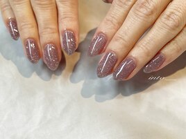 フラッシュ　パープル　キラキラ