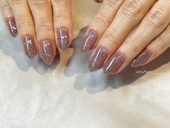 ネイルサロン イントゥ(into_)/フラッシュ　パープル　キラキラ