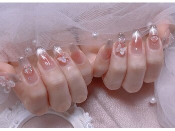 スノーネイルサロン 新宿店(Snow nail salon)/マグフレチーク蝶々ハート