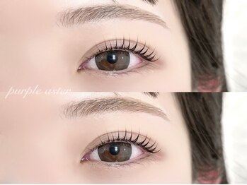 パープルアスター 名古屋名駅店(PurpleAster)の写真/★kawajiオススメメニュー【まつ毛パーマ&アイブロウＷＡＸ♪】でイメチェンも叶う！？垢抜け美人に♪