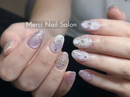 手描きミラーデザインネイル