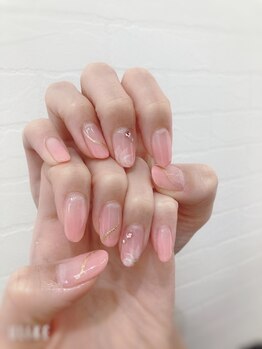 上品フラワーネイル