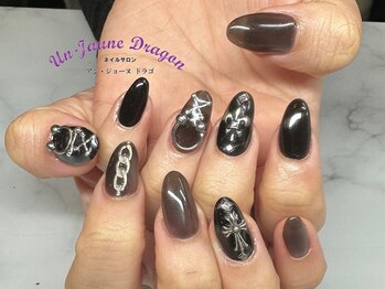 アン ジョーヌドラゴ/【自爪ネイル】ブラックネイル