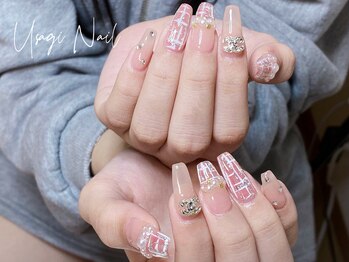ウサギネイル 新大久保店(usagi nail)/マグネットフレンチ秋可愛い