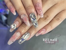 さくらんぼチークネイル