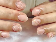 マシェリ(MA CHERIE)/ピンク系ニュアンスネイル