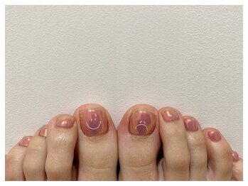 スリープ ジユウガオカ(Sleep jiyugaoka)/オーロラネイル+α 11000円