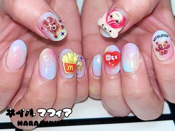 ネイルマフィア 原宿(NAIL MAFIA)/3Dネイル/推しネイル/渋谷ネイル
