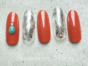 サロンストロベリームーン(Salon Strawberry Moon)/テラコッタネイル ¥6980円