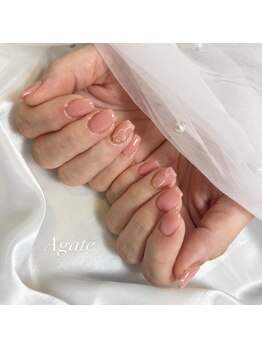 アゲート(Agate)/大理石ネイル