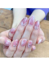 桜色ネイル/春色ネイル/春ネイル