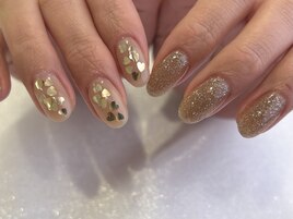 ハートホロネイル