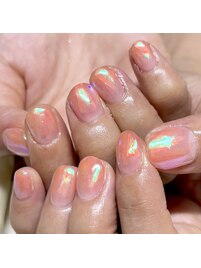 フィルム&ミラーネイル♪