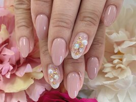 【松崎】シンプルビジューネイル