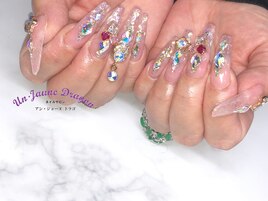 【ロングネイル】ゴテゴテネイル