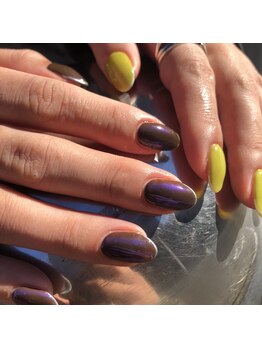 グラマラス アンジェアイ 荻窪店(glamourous ange eye)/細フレンチネイル